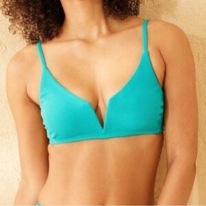 Shade & Shore V-Wire Bralette Bikini Top Medium NWOT